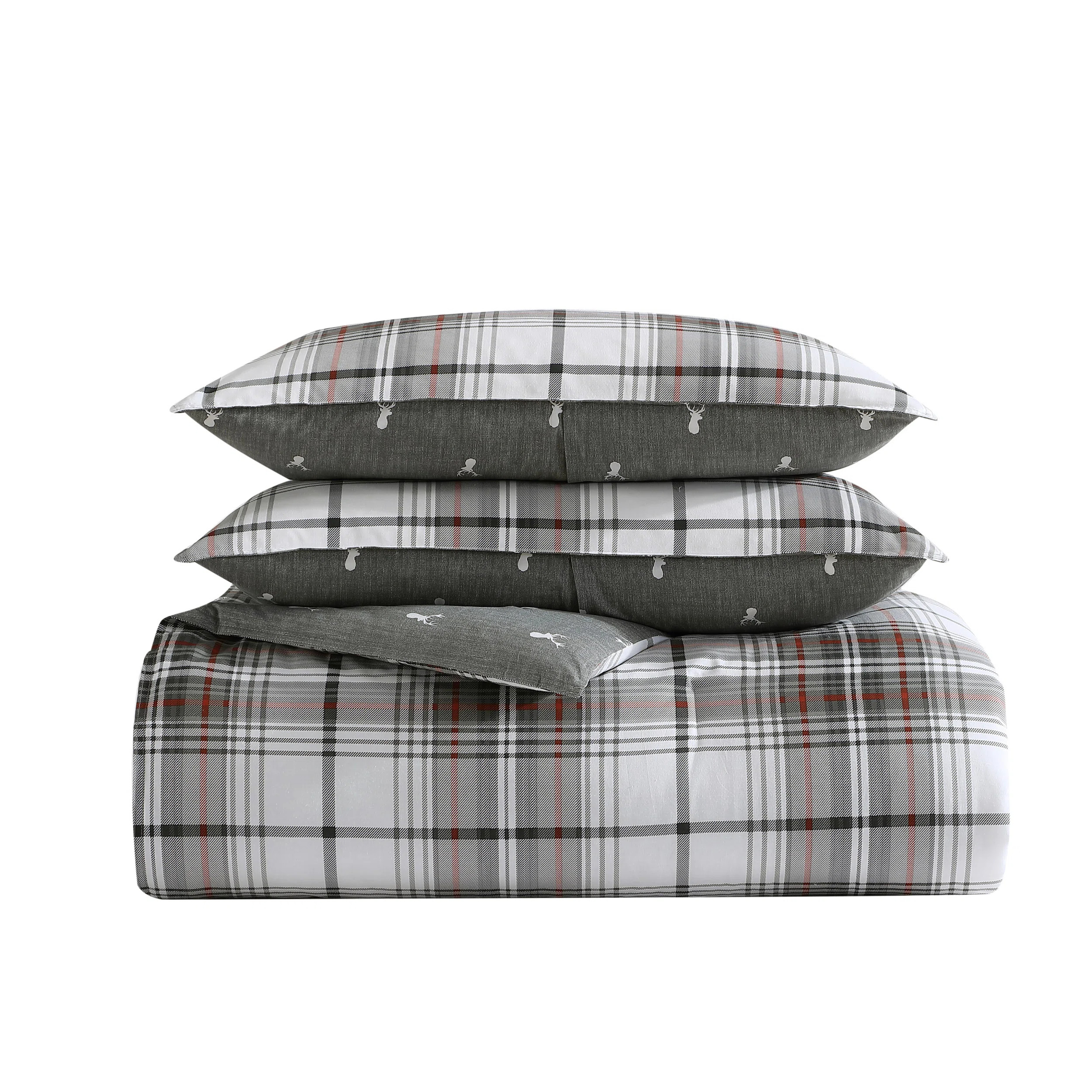 Eddie Bauer Alder Plaid Cotton Duvet Cover Set | Wayfair North America