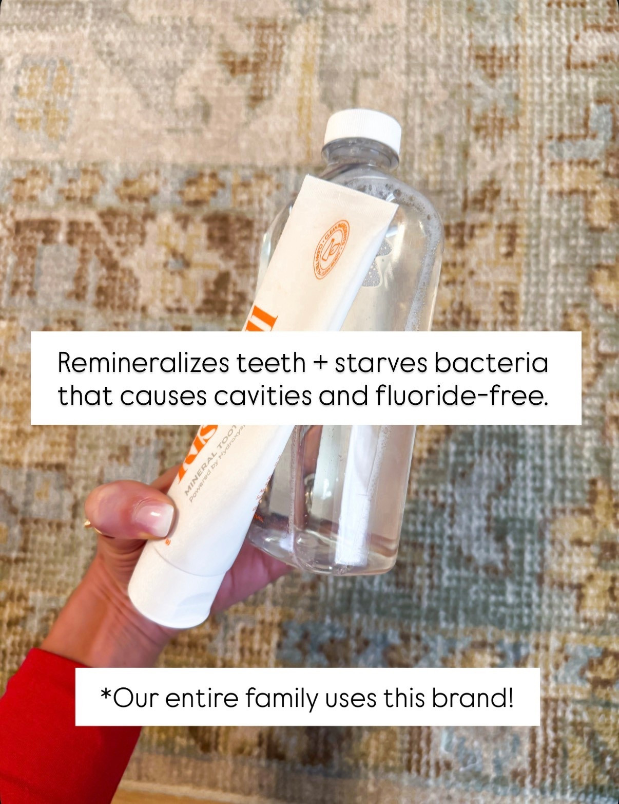 Unsexy things I do to look and feel my best! Self care. Anti-aging. This is the toothpaste and mouthwash we use! Flouride-free and helps prevent cavities thanks to Hydroxyapatite. My kids love the kid-version. 

#LTKBeauty #LTKselfcare #LTKmorningroutine