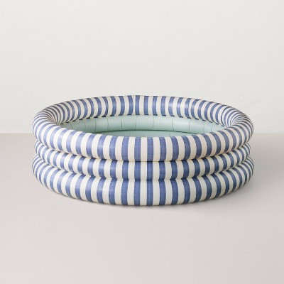 Round Inflatable Kiddie Pool Blue Striped - Hearth & Hand™ with Magnolia | Target