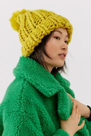 Chunky Pom Beanie | Urban Outfitters (US and RoW)