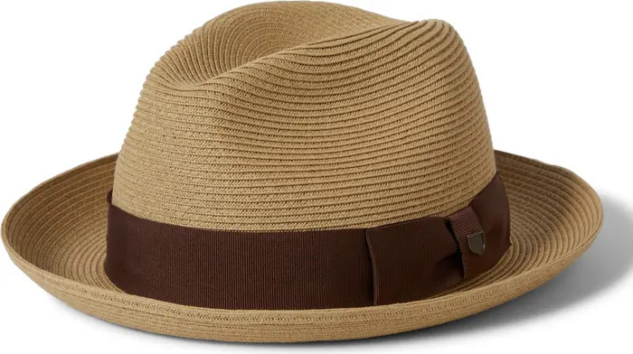 Horton Packable Straw Fedora | Nordstrom