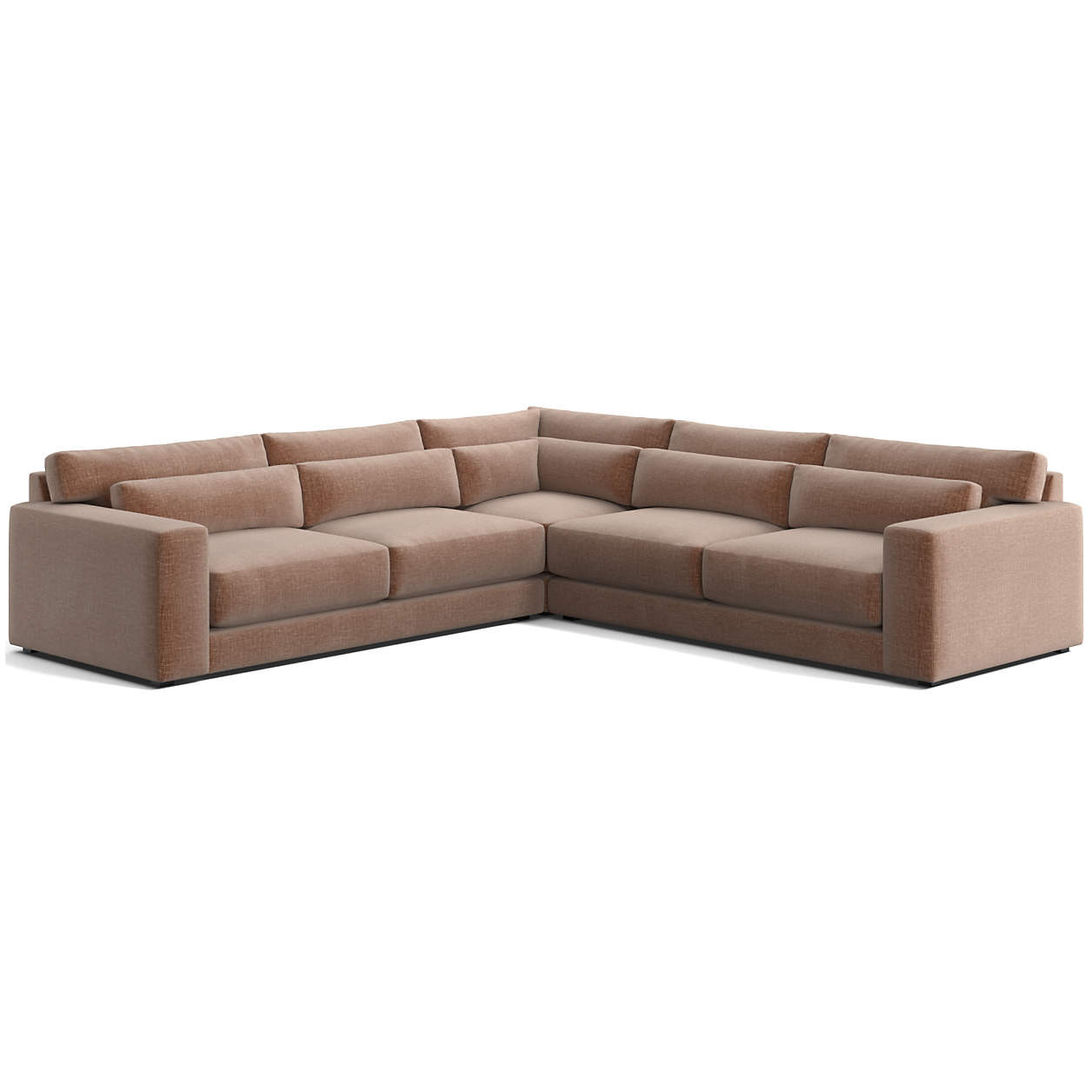 Retreat 3-Piece L-Shaped Sectional Sofa + Reviews | Crate & Barrel | Crate & Barrel