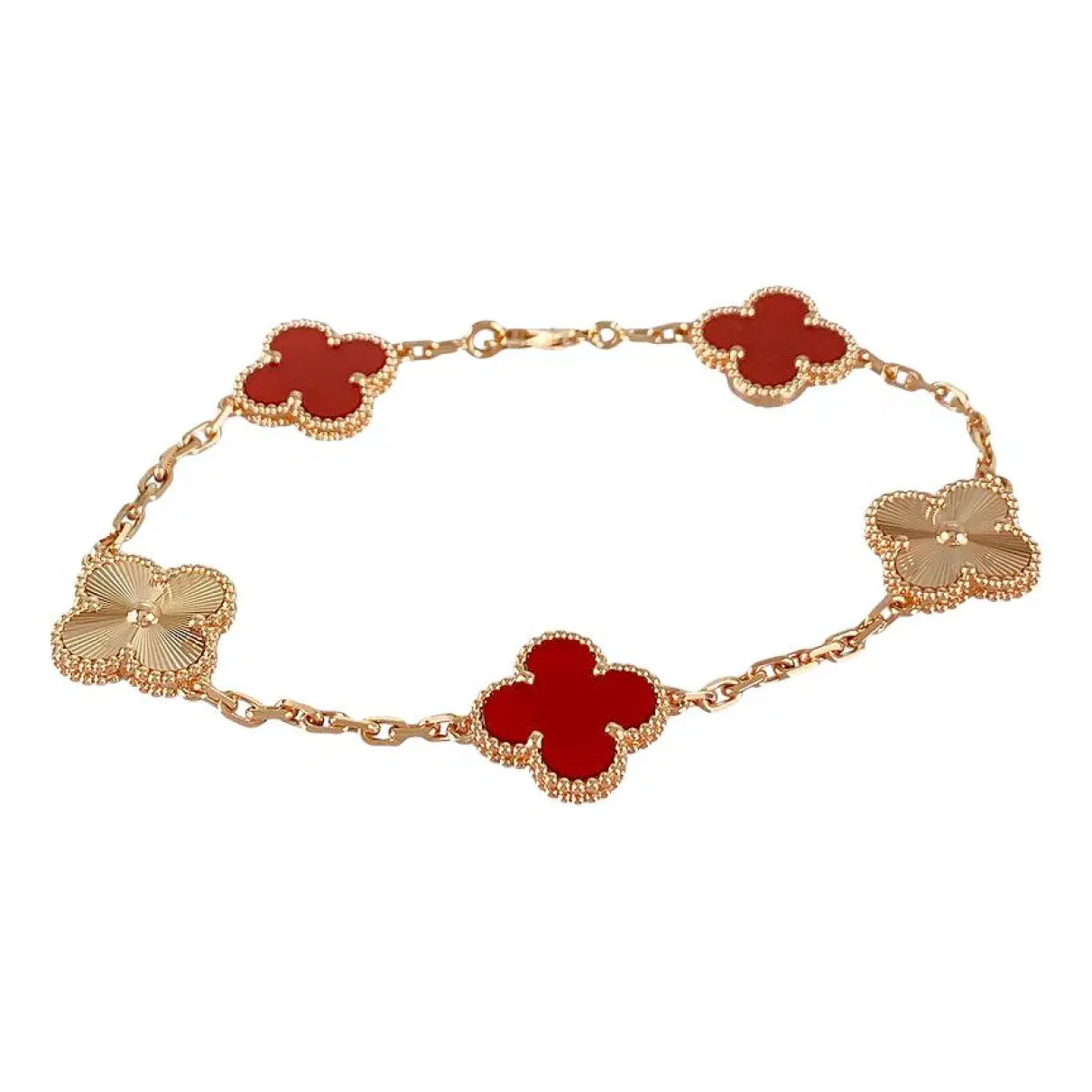 Van Cleef & Arpels Armbänder aus Roségold - Bordeauxrot - 41384601 | Vestiaire Collective (Global)