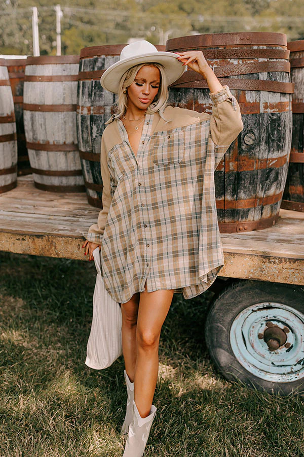 Vail Views Plaid Tunic Dress | Impressions Online Boutique