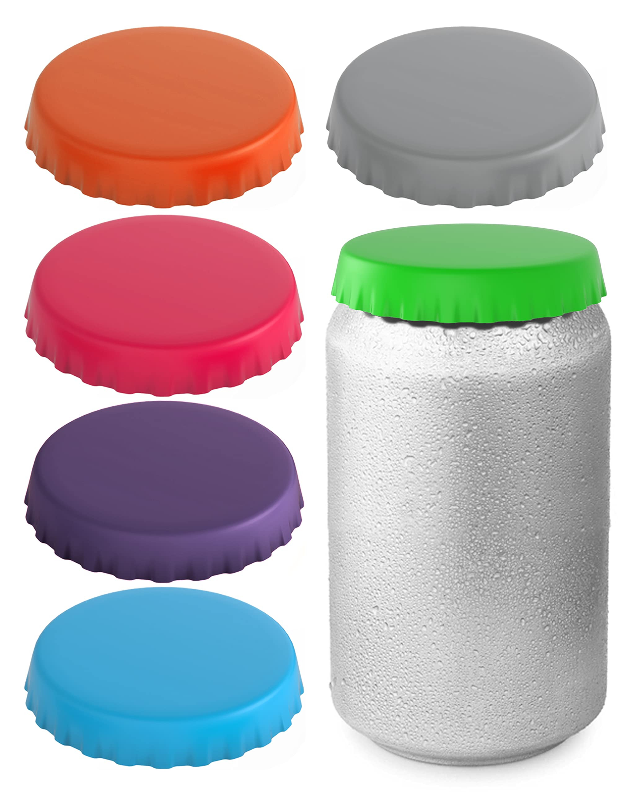 Silicone Soda Can Lids / Covers – Can Caps / Topper – Can Saver / Stopper – Fits standard s... | Amazon (US)