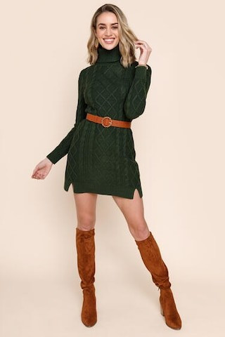 Ava Double Slit Mini Sweater Dress | Francesca's