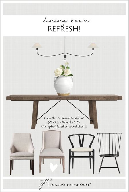 This pretty dining room table is on sale!

Dining room furniture, dining room light, dining room chairs, home decor, spring decor  

#LTKFind #LTKhome #LTKsalealert