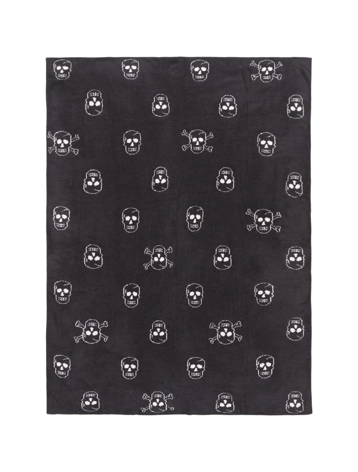 Barefoot Dreams CozyChic Skull Throw, Throw Blanket, Soft Blanket, Carbon/Almond, 54” x 72” | Amazon (US)