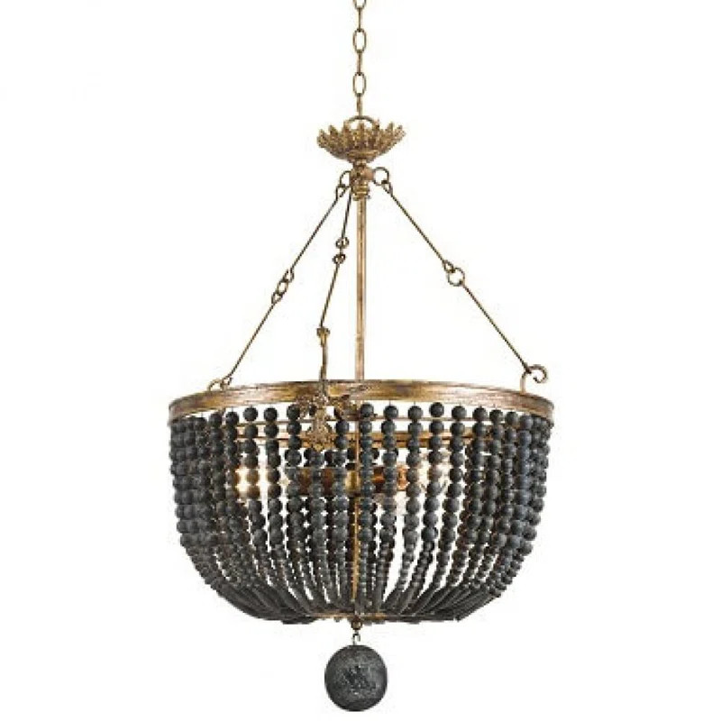 Southern Living Fabian Wood Bead Chandelier | Wayfair North America