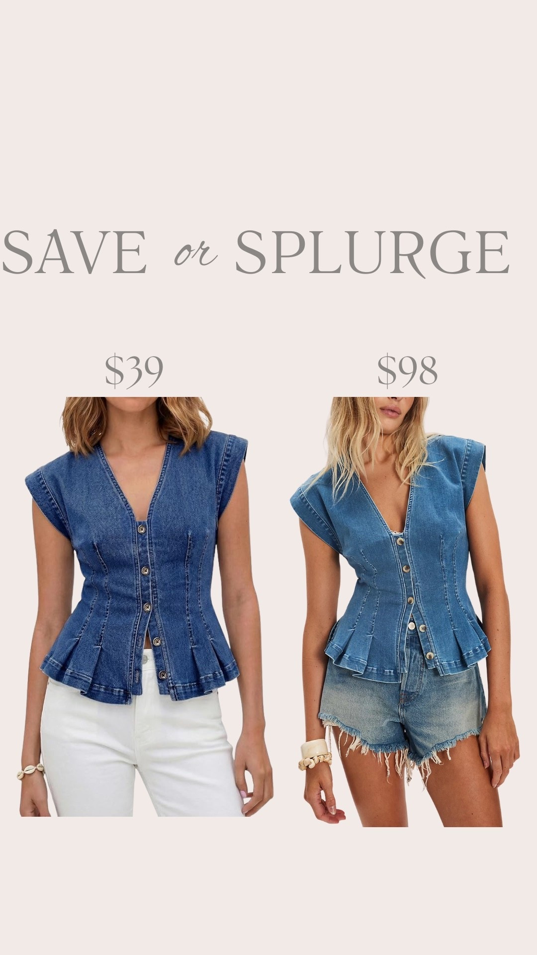 Save vs splurge 

#LTKOver40 #LTKmomlife #LTKTravel