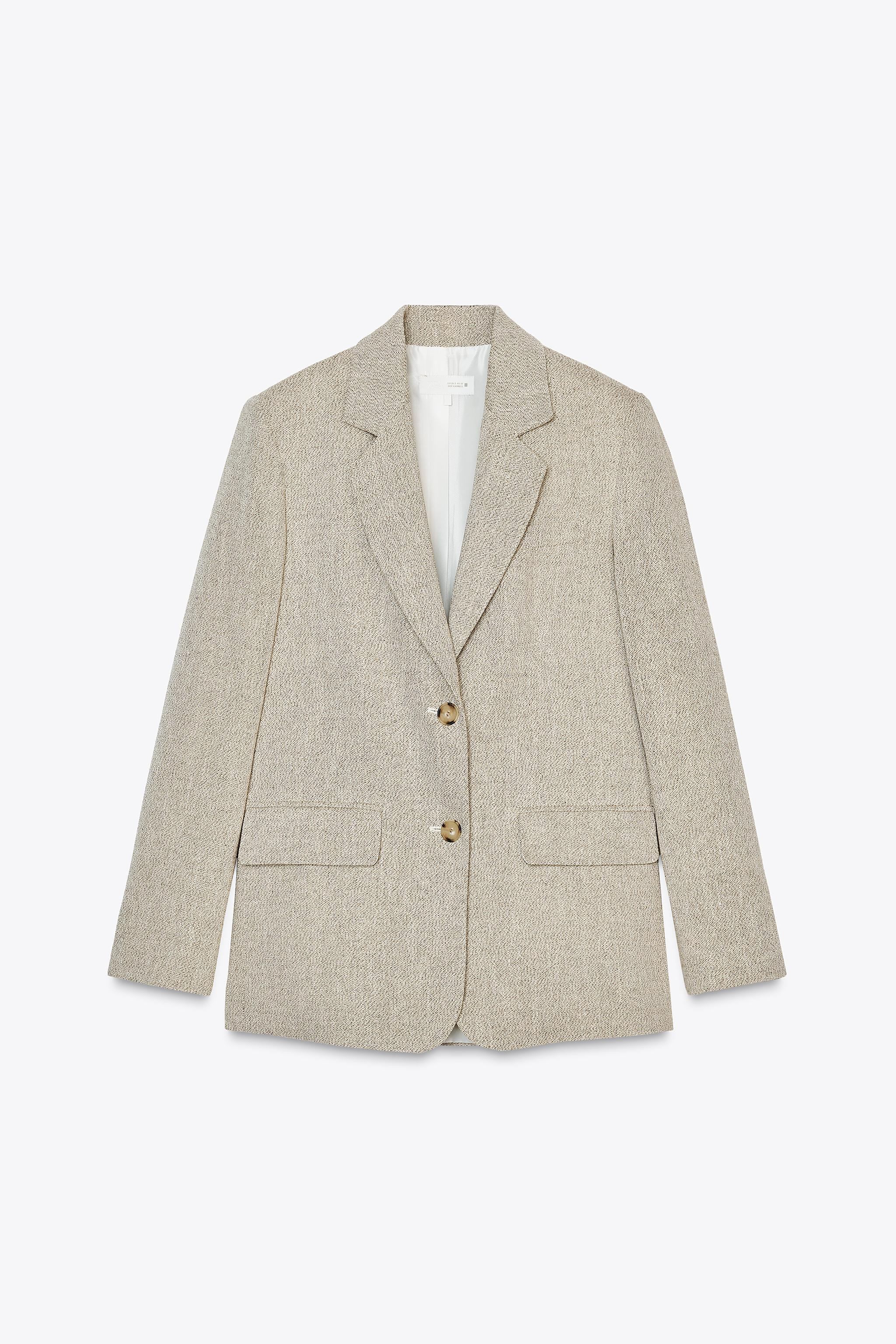STRAIGHT BLAZER WITH PADDED SHOULDERS | Zara UK