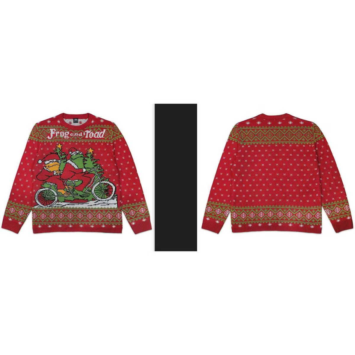 Men's Frog & Toad Graphic Sweater - Red | Target
