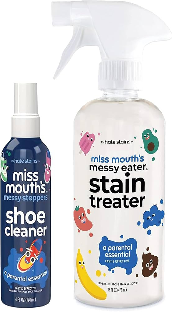 Miss Mouth's Messy Eater Stain Treater 16oz and Messy Steppers 4oz Shoe Cleaner | Amazon (US)