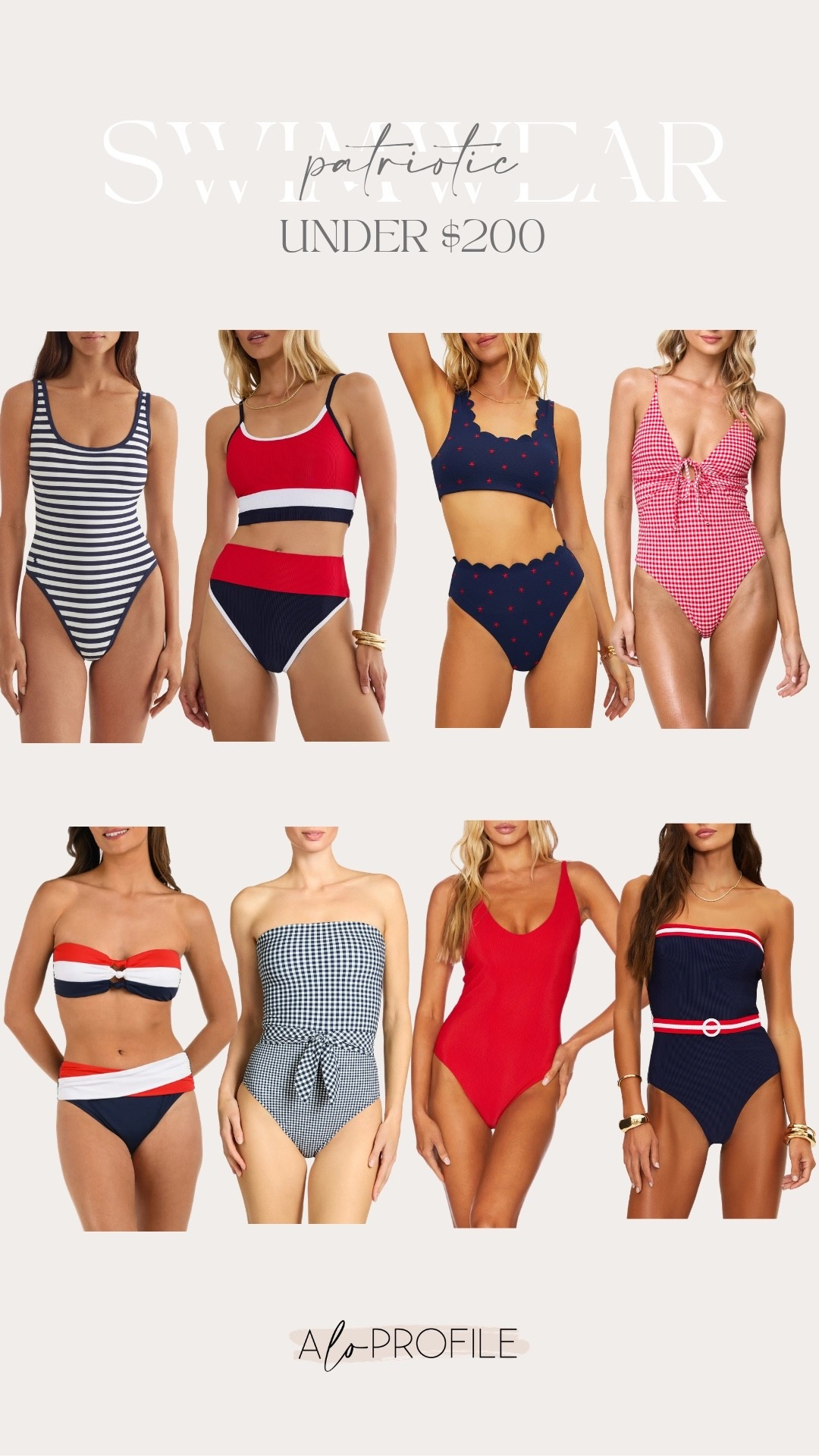 Patriotic Swimwear via Nordstrom // swimwear, swimsuits, neutral swimsuits, neutral swimwear, vacay style, resort wear, beach wear, beach outfit, beach vacation, summer outfits, summer style
