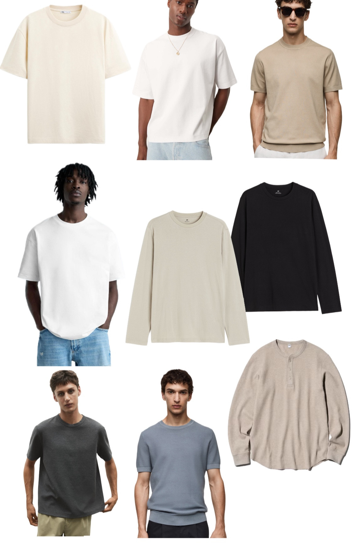 Basic tops/tees for layering! 