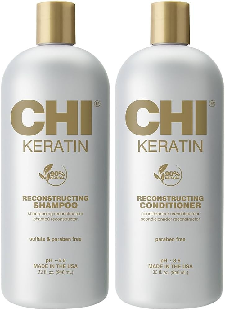 CHI Moisturize It Duo Keratin Shampoo & Conditioner Set, Hydrating Formula Restores & Strengthens... | Amazon (US)