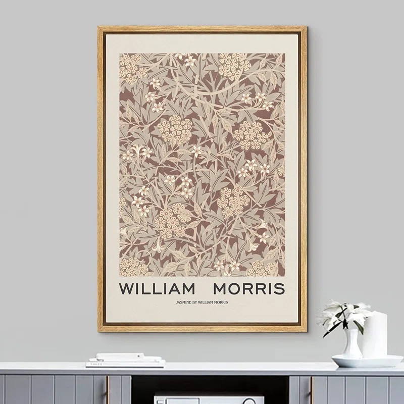 Abstract Botanical " Jasmine Floral Pattern " by William MorrisSee More by IDEA4WALLRated 4.7 out... | Wayfair North America