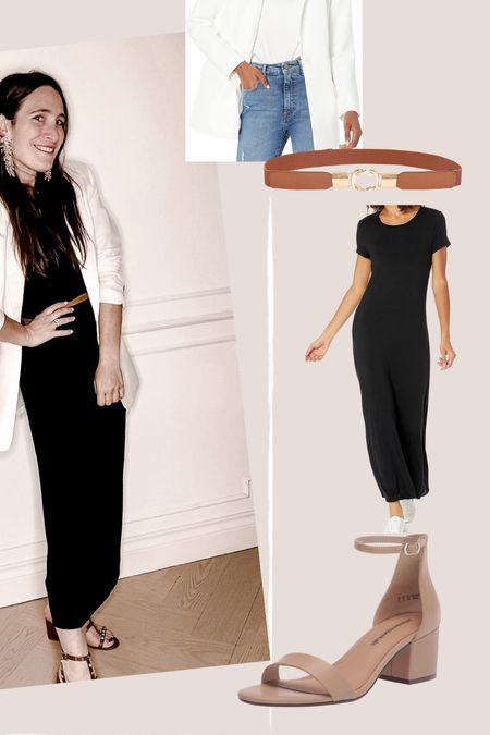 How to wear a black long t-shirt dress at work or for an aperitif 

#LTKFind #LTKstyletip #LTKeurope