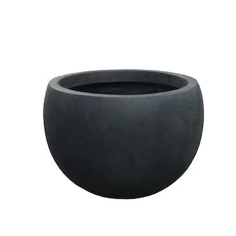 KANTE 20-in W x 13-in H Charcoal Concrete Contemporary/Modern Indoor/Outdoor Planter | Lowe's