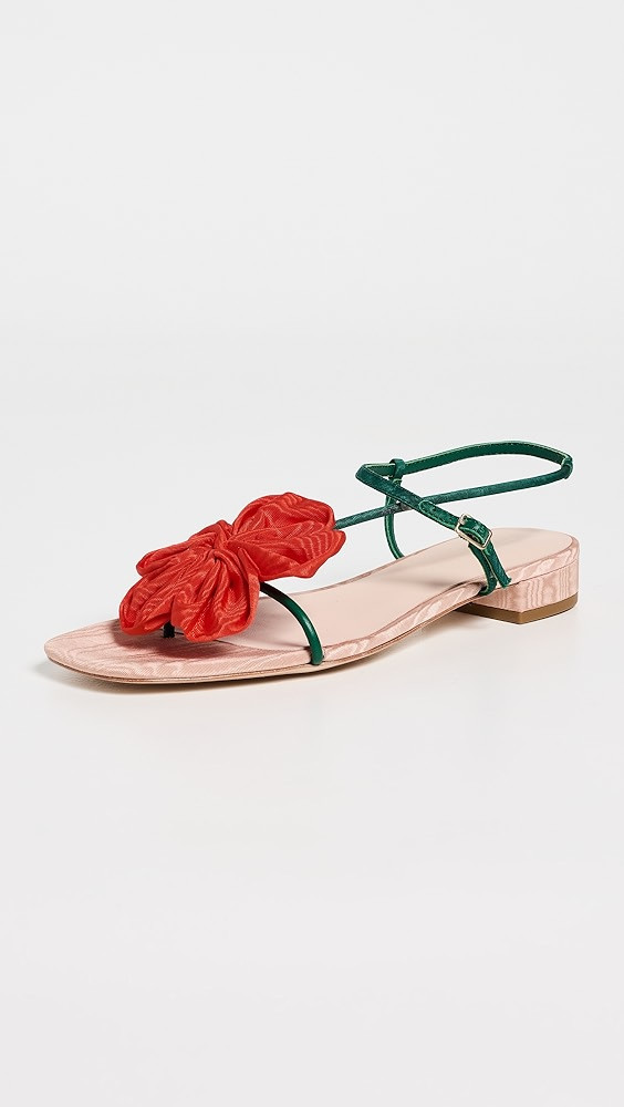Genevieve Flower Applique Flat Sandals | Shopbop