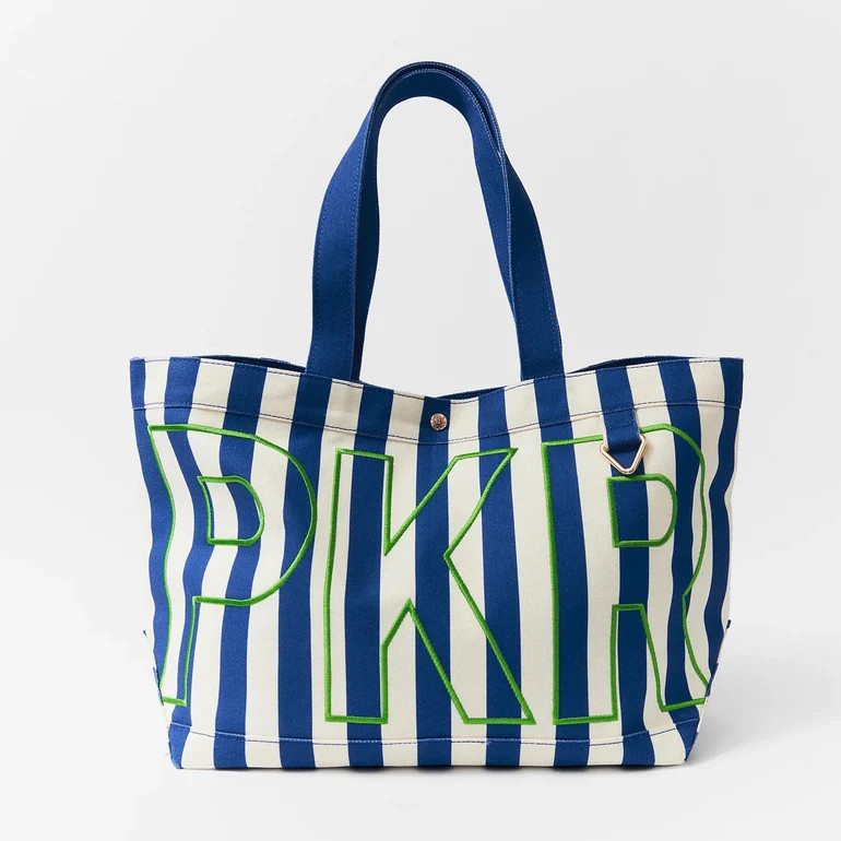 Striped Custom Alpha Tote - Custom Harbor | BaubleBar