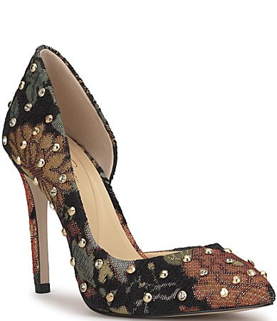Jessica Simpson Prizma Floral Studded d'Orsay Pumps - 6.5 | Dillard's