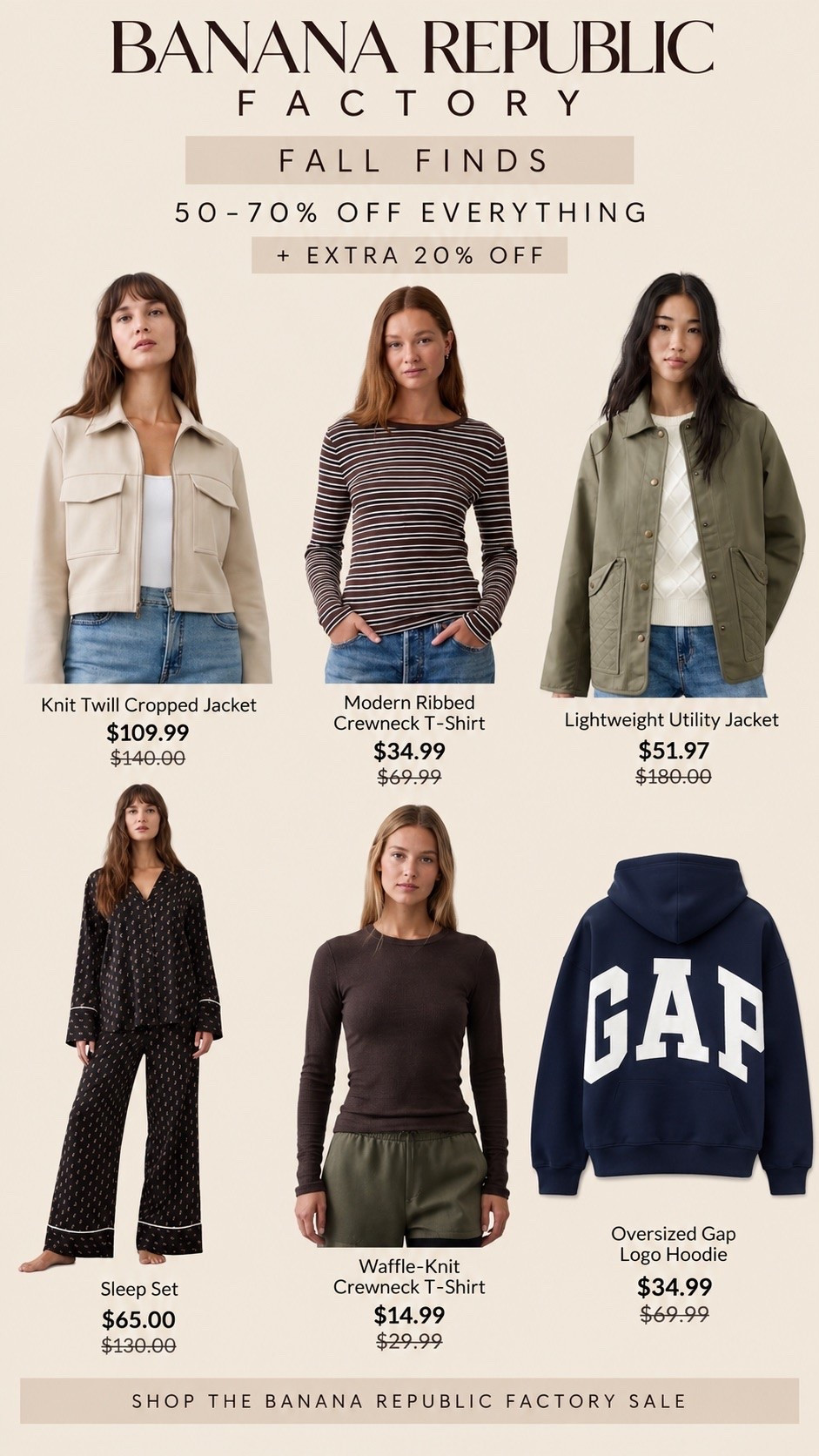 Banana Republic/Gap Factory site wide sale!