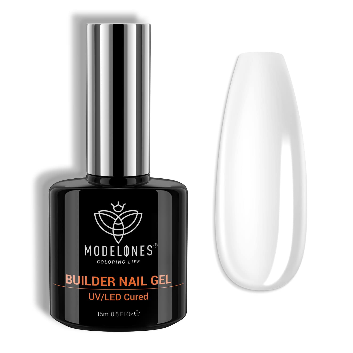 modelones Builder Nail Gel, 7-in-One Clear Builder for Nails, LED Lamp Cured Color Base Coat Stre... | Amazon (US)