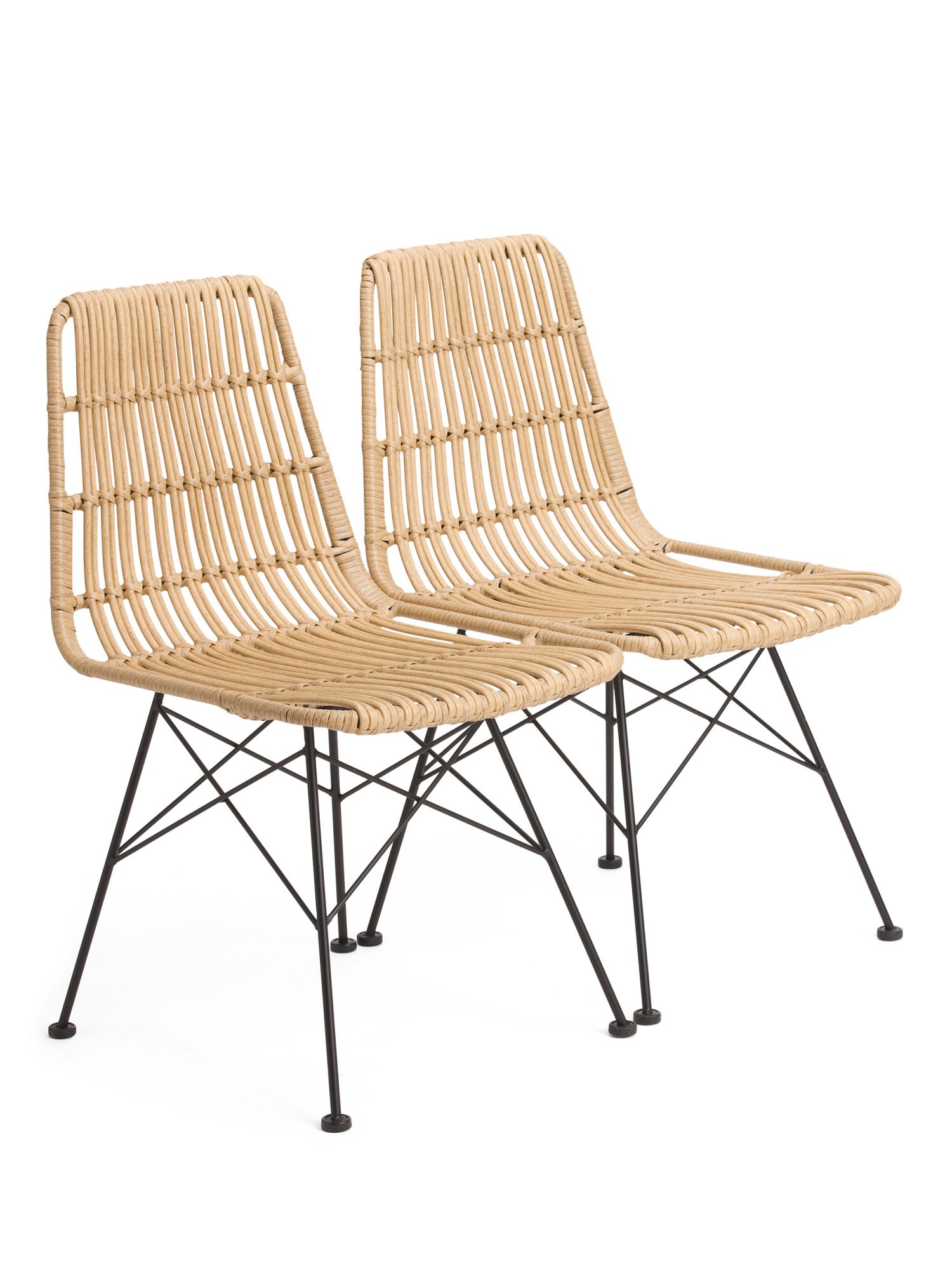 Set Of 2 Indoor Outdoor Natural Chairs | TJ Maxx