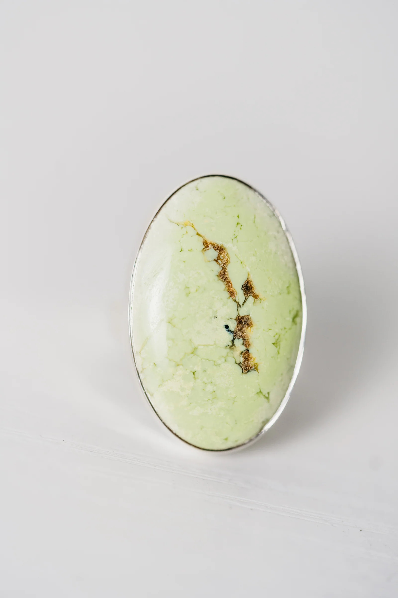 Nora Ring | Lemon Chrysoprase | Goldie Lew Jewelry, LLC