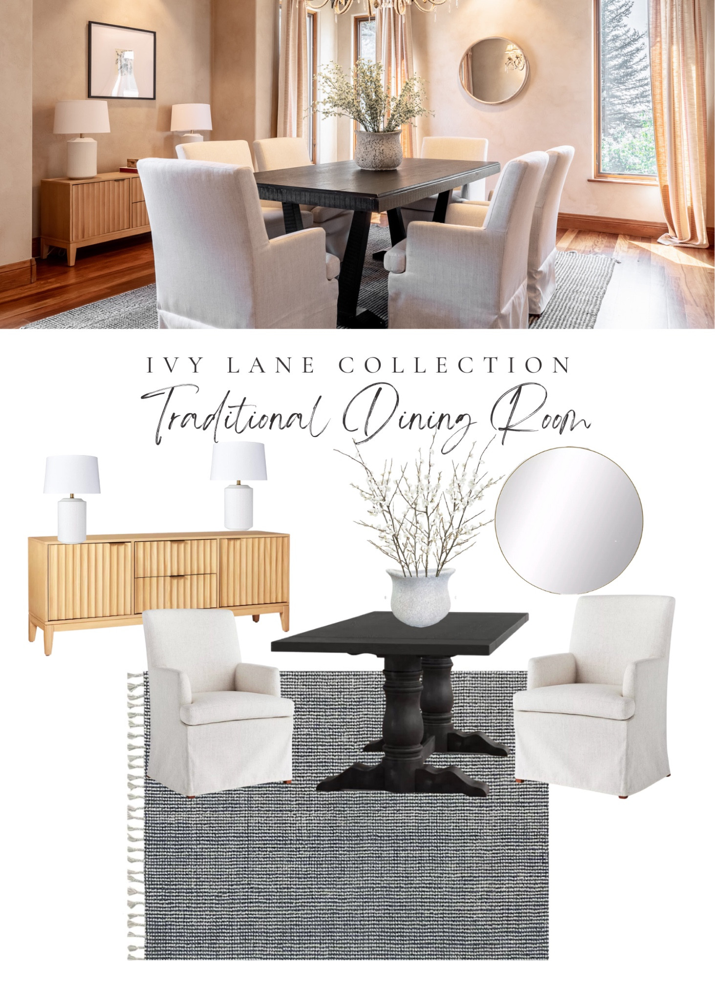 Today we’re proving that #traditional design is anything but boring. ⚡️ 

#diningroom #diningroominspo #homedesign #homeinspo #interiordesign #interiorinspo

#LTKstyletip #LTKhome #LTKfindsunder100