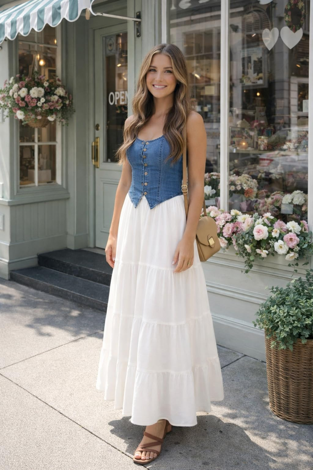 Found these cute summer essentials on Amazon! Loving the boho skirt and denim top combo. #summers... | Amazon (US)