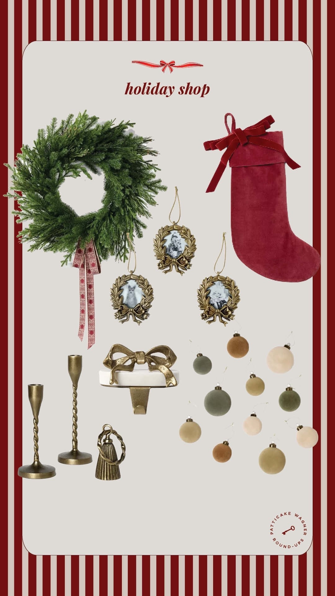 All 30% off today! I got the wreath and mini brass picture frame ornaments. 

#LTKHome #LTKStyleTip #LTKHoliday