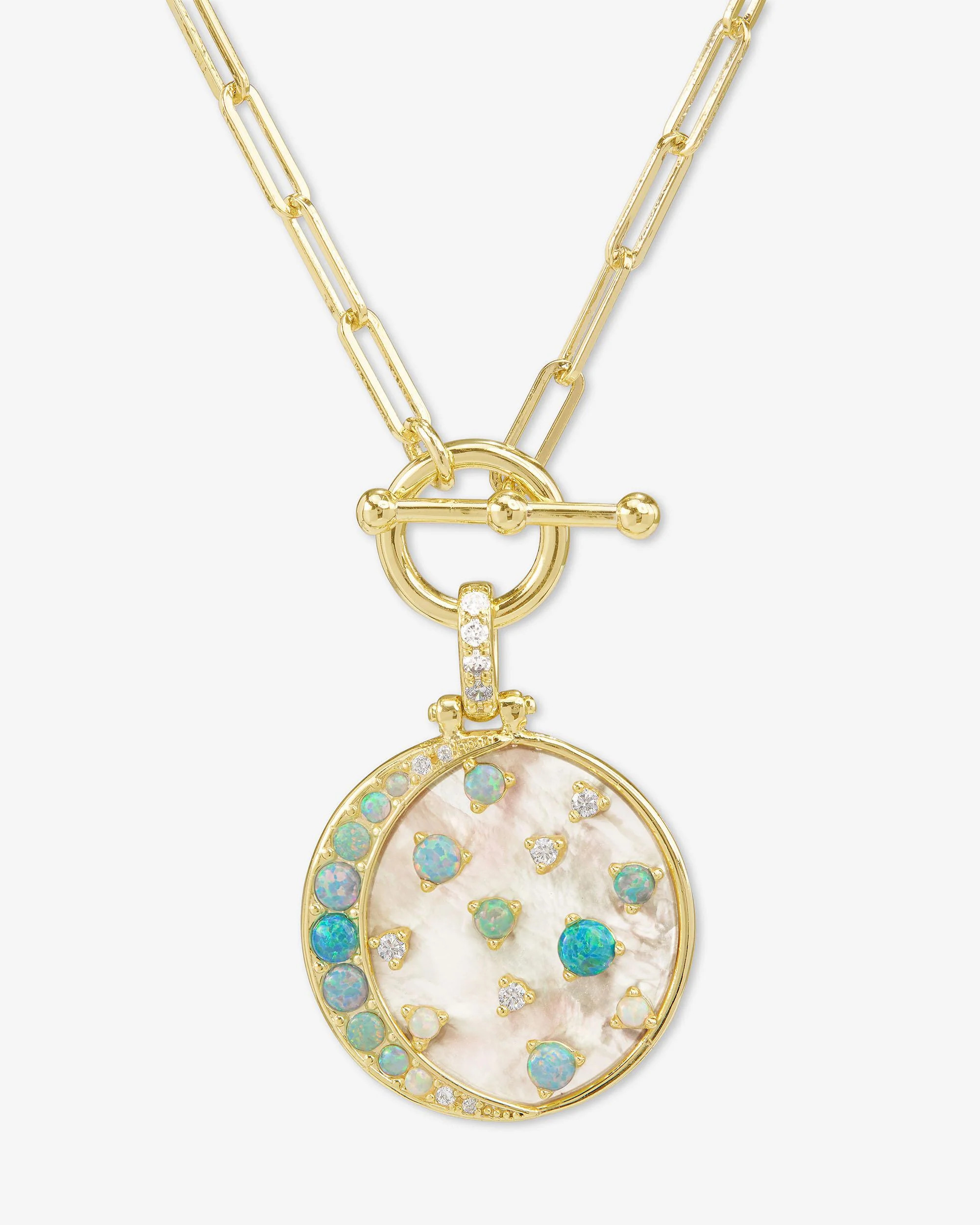Sweet Dreams Samantha Chain Necklace - Gold|Blue Opal Ombré | Melinda Maria Jewelry