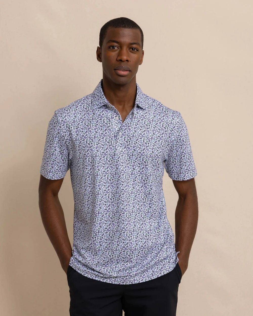 Driver Dazed and Transfused Printed Polo | Southern Tide