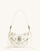 Tessa Crushed Shoulder Bag - White | JW PEI US