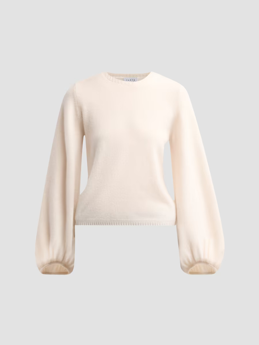 Women's Marina Cashmere Crewneck Sweater - Ivory - Size XL | Saks Fifth Avenue