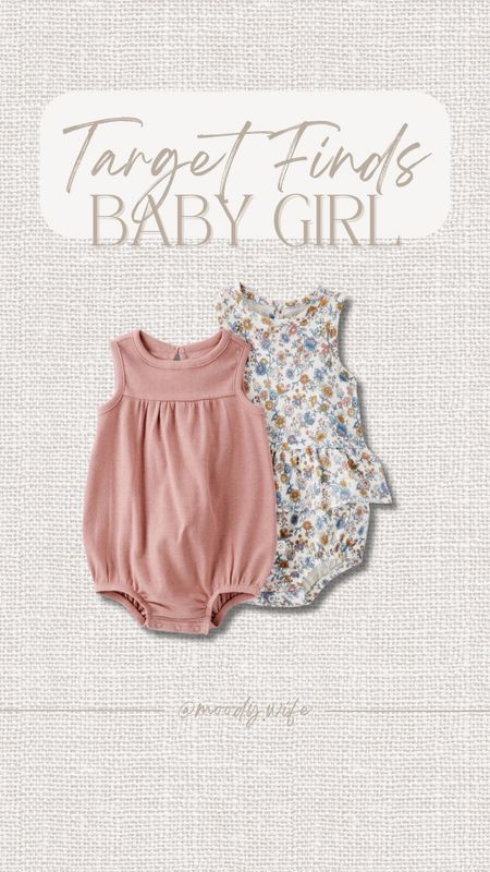 Cute Target outfit ideas for baby girls and toddler girls this summer. We love this style baby onesie. #TargetFinds #targetfashion #targetdeals 

#LTKBaby #LTKKids #LTKBump