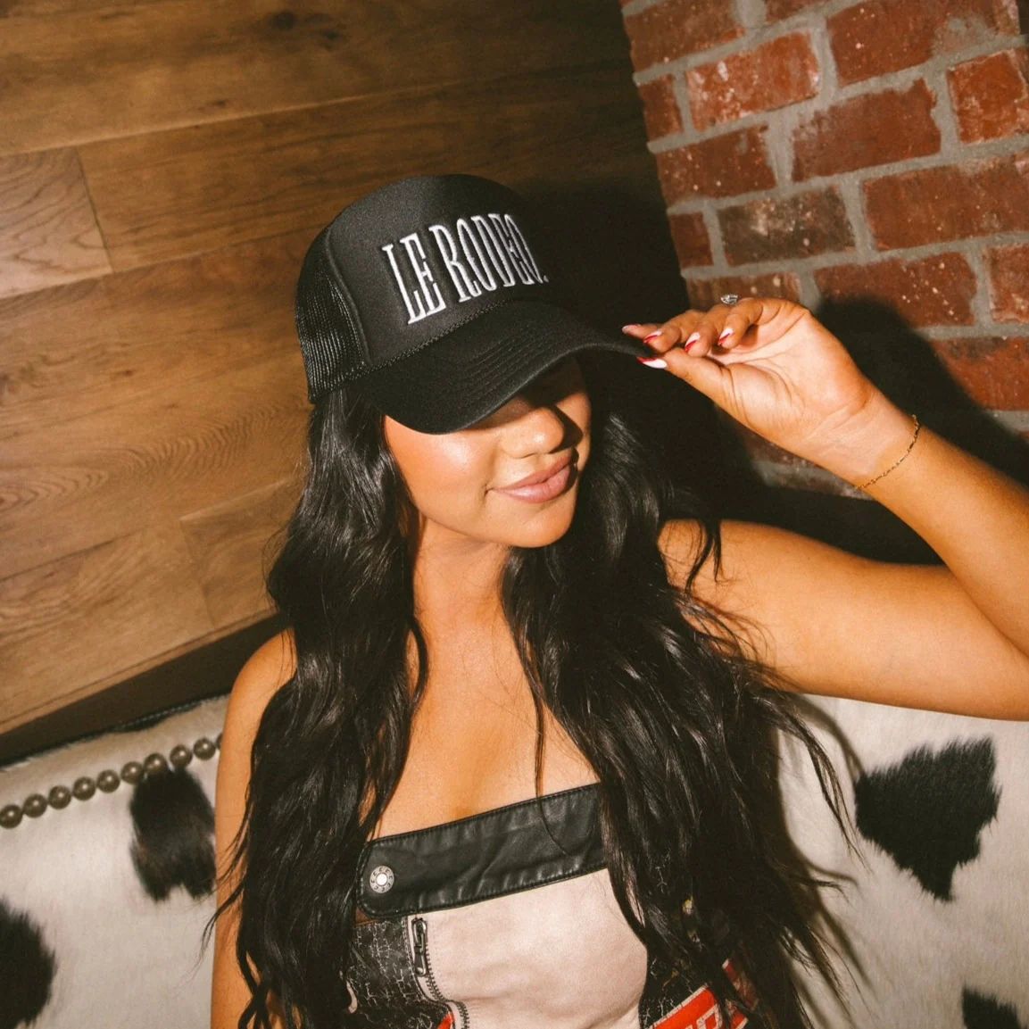 LE RODEO. Trucker Hat - Black - PREORDER | KenzKustomz