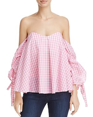 Do and Be Off-the-Shoulder Gingham Top - 100% Exclusive | Bloomingdale's (US)