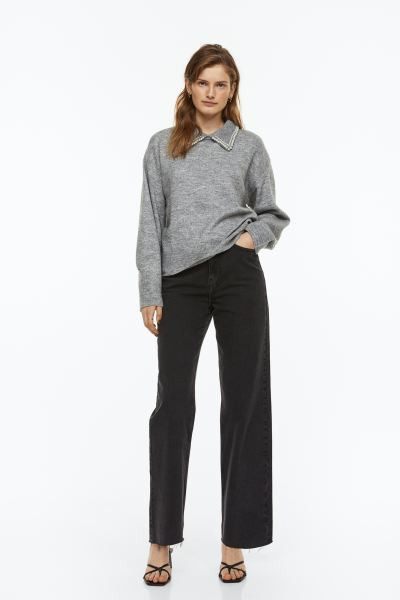 Beaded-collar Sweater | H&M (US + CA)