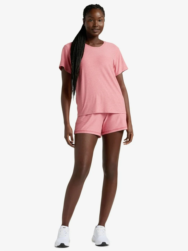 Athletic Works Women's and Women's Plus ButterCore Tee with Short Sleeves, Sizes XS-4X | Walmart (US)