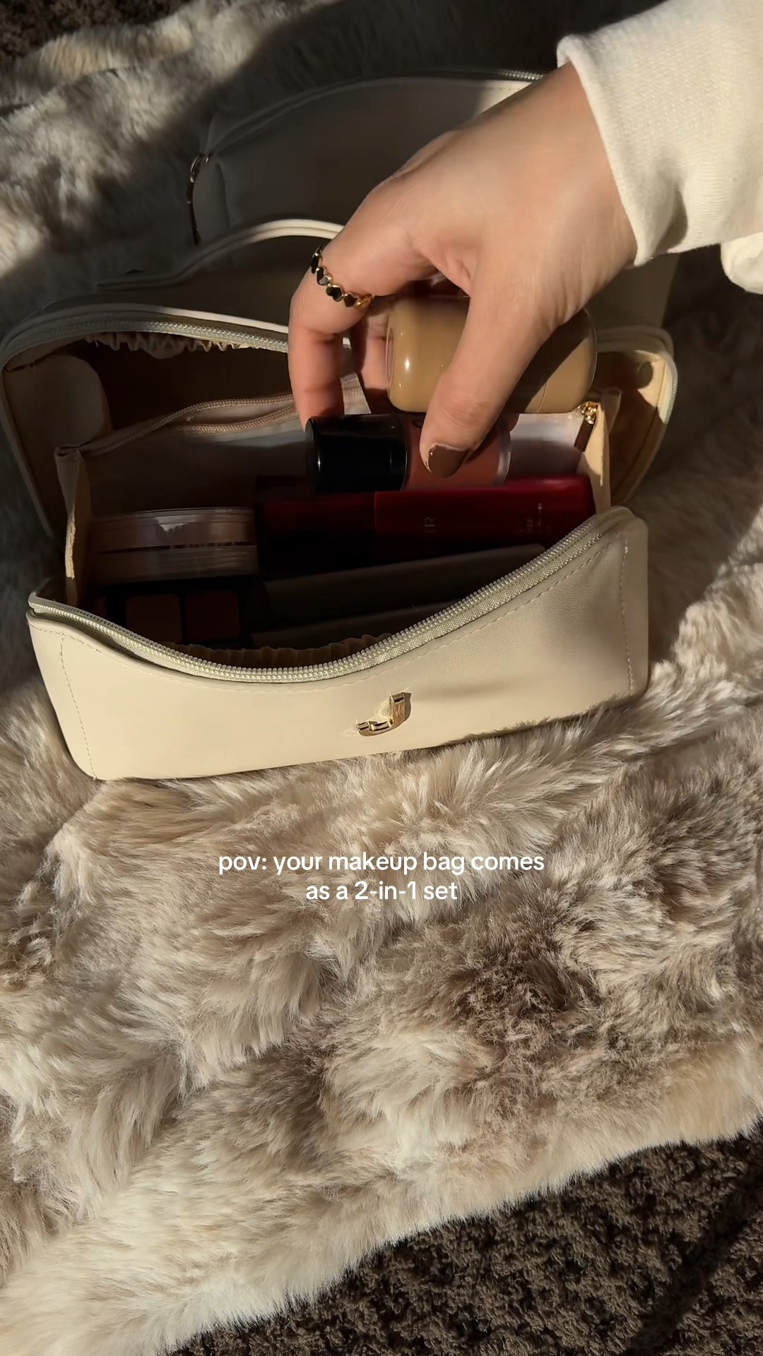Personalized, practical, and actually cute 🤍 the perfect 2-in-1 makeup bag set.

#LTKTravel #LTKBeauty #LTKValentine