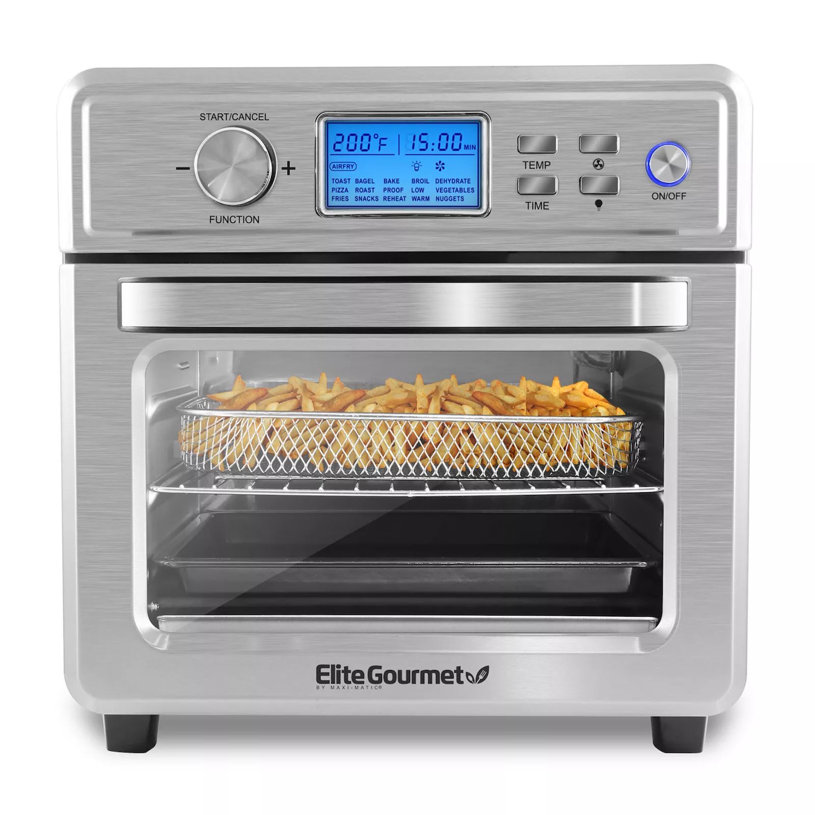 Elite Gourmet Multi-Use 21-Liter Air Fryer Oven, Multicolor | Kohl's