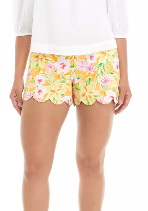 Women's Printed Scallop Inch Shorts | Belk