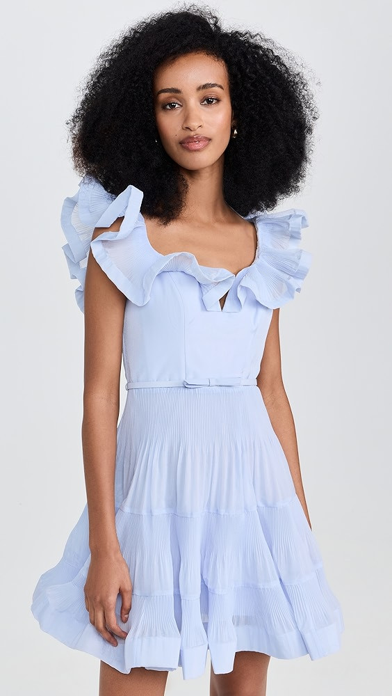 Zimmermann Pleated Frill Mini Dress | Shopbop | Shopbop