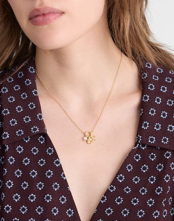Demi-Fine Cluster Charm Necklace | Madewell
