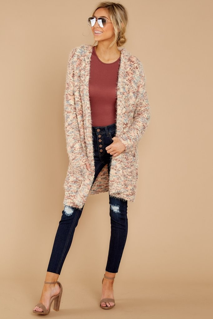 Better As The Day Goes By Blue Multi Wubby Cardigan | Red Dress 