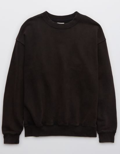 OFFLINE By Aerie Throw-Back Fleece Crew Neck Sweatshirt | American Eagle Outfitters (US & CA)