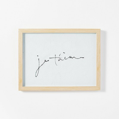 16" x 12" Je Taime Framed Wall Art - Threshold™ designed with Studio McGee | Target